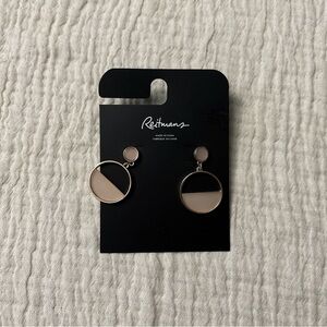 3 / $30 💘 Reitmans pink circle earrings